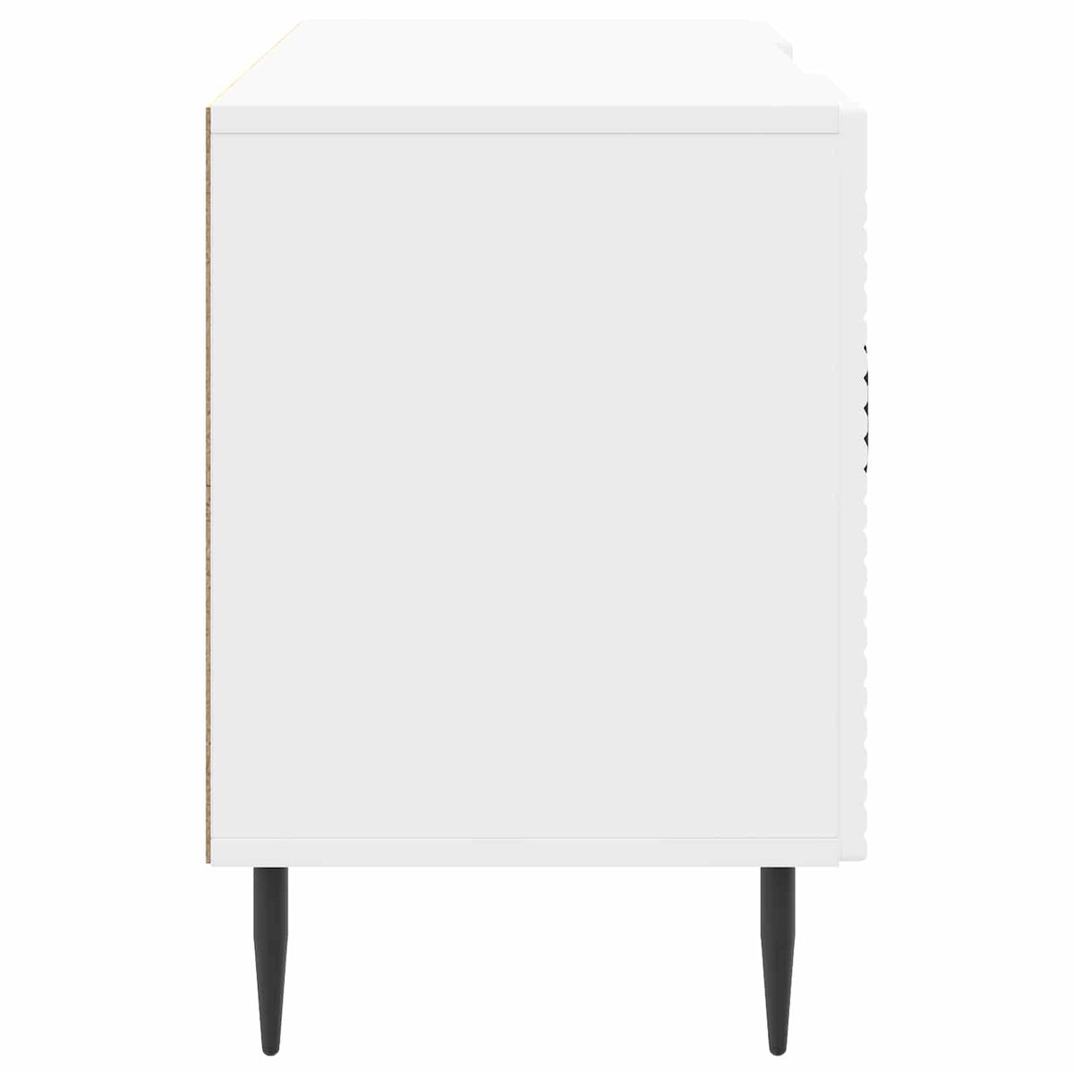 TV-Schränk Hochglanz Weiß 102 x 34,5 x 50 cm Holzwerkstoff