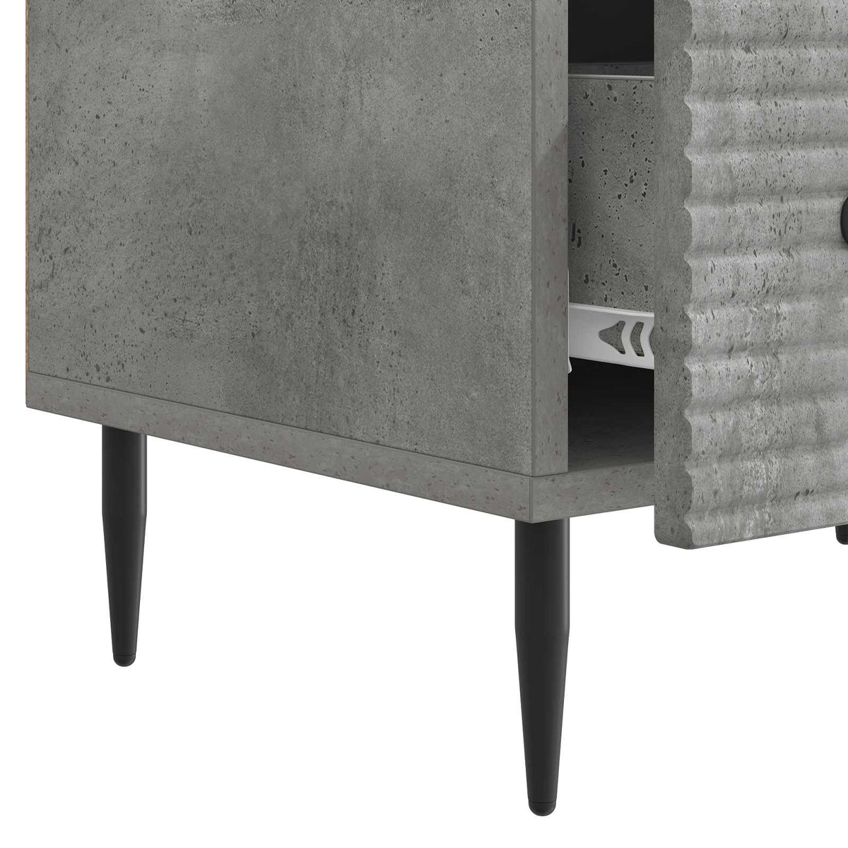 TV-Schränk Betongrau 147 x 34,5 x 30 cm Holzwerkstoff