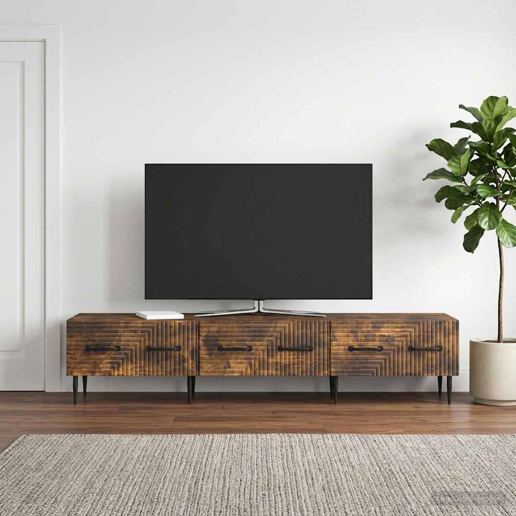 TV-Schränk Geräucherte Eiche 147 x 34,5 x 30 cm Holzwerkstoff