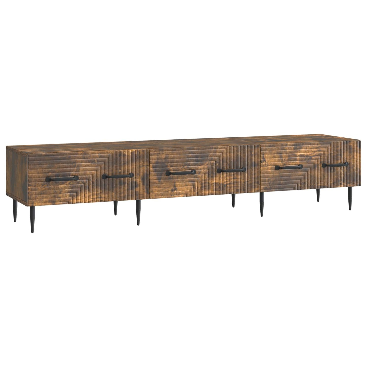 TV-Schränk Geräucherte Eiche 147 x 34,5 x 30 cm Holzwerkstoff