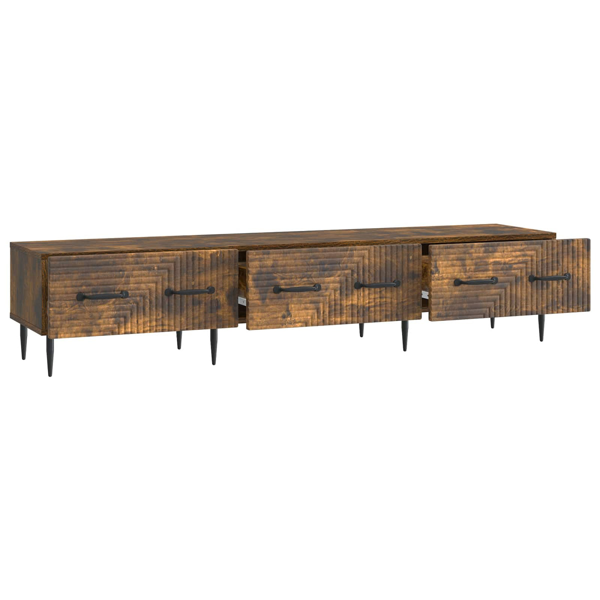 TV-Schränk Geräucherte Eiche 147 x 34,5 x 30 cm Holzwerkstoff