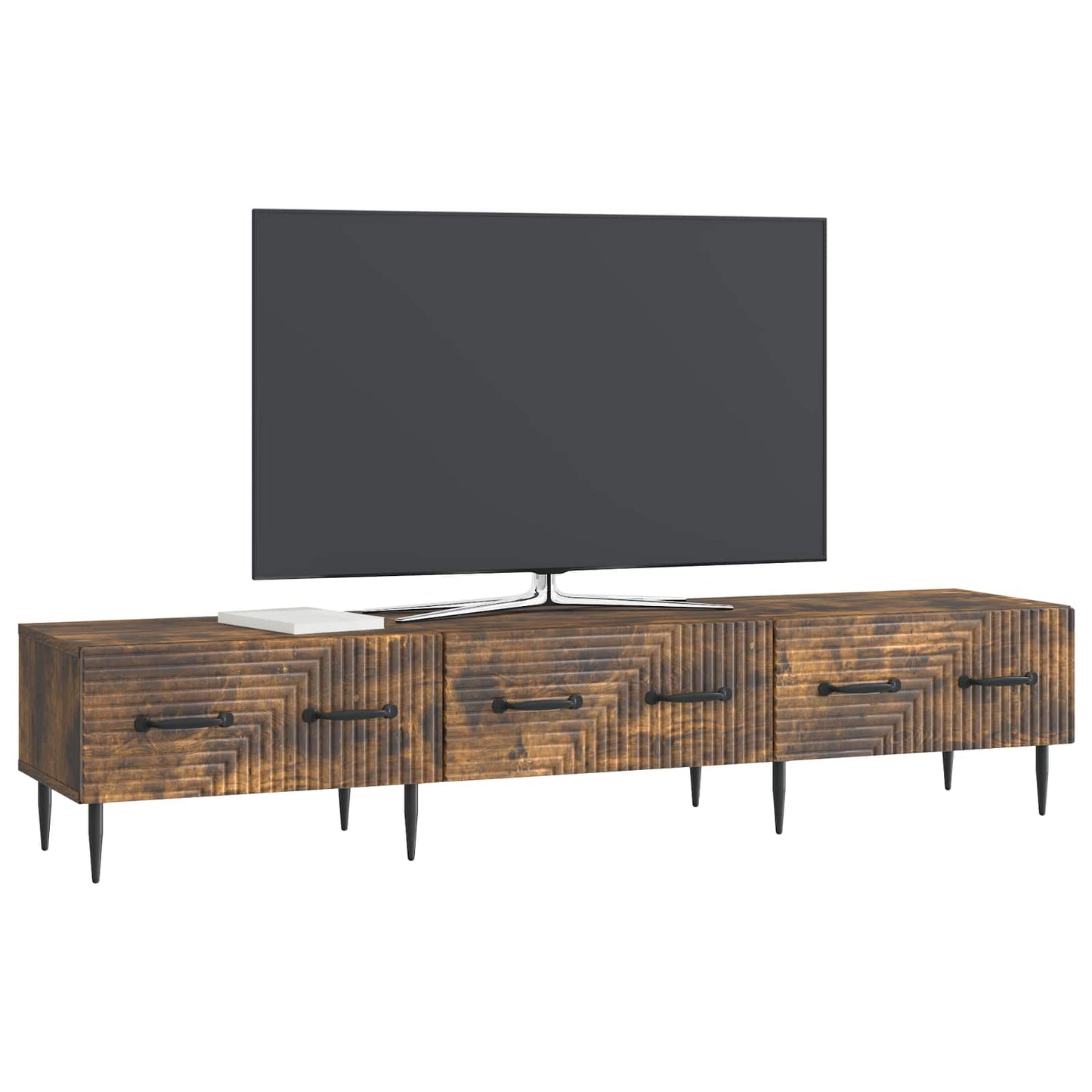 TV-Schränk Geräucherte Eiche 147 x 34,5 x 30 cm Holzwerkstoff