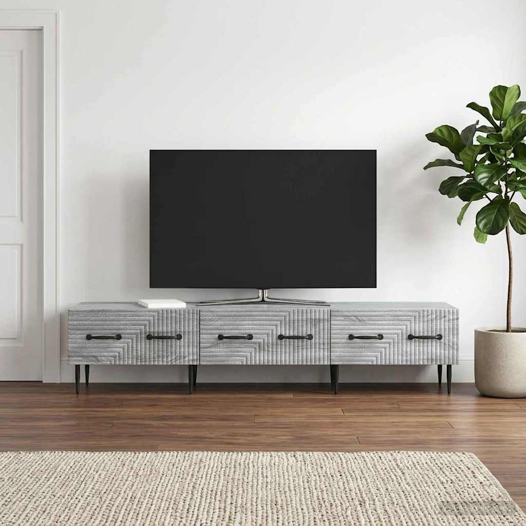 TV-Schränk Graues Sonoma 147 x 34,5 x 30 cm Holzwerkstoff