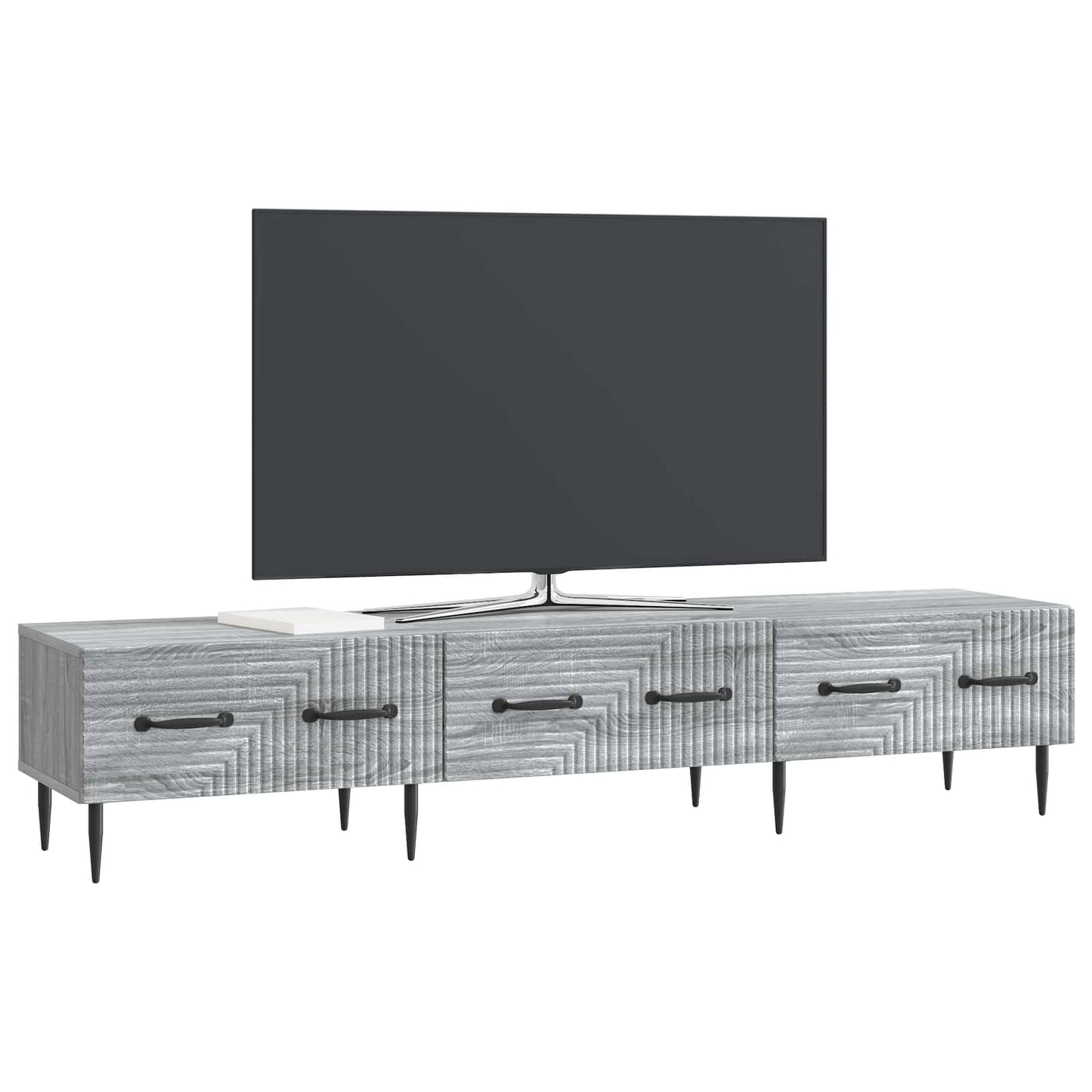 TV-Schränk Graues Sonoma 147 x 34,5 x 30 cm Holzwerkstoff