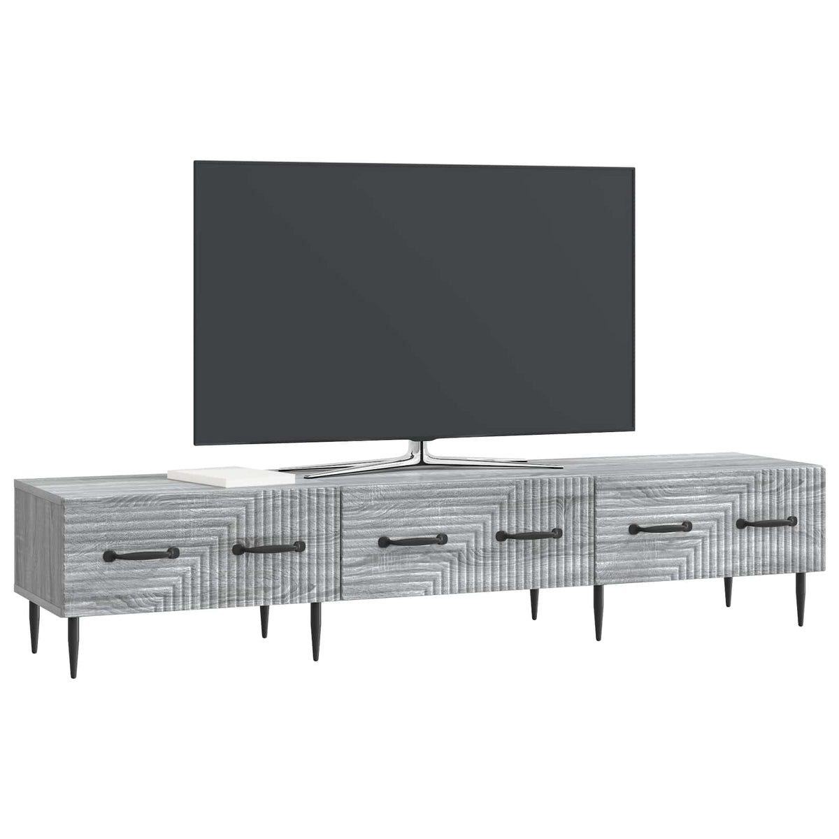 TV-Schränk Graues Sonoma 147 x 34,5 x 30 cm Holzwerkstoff