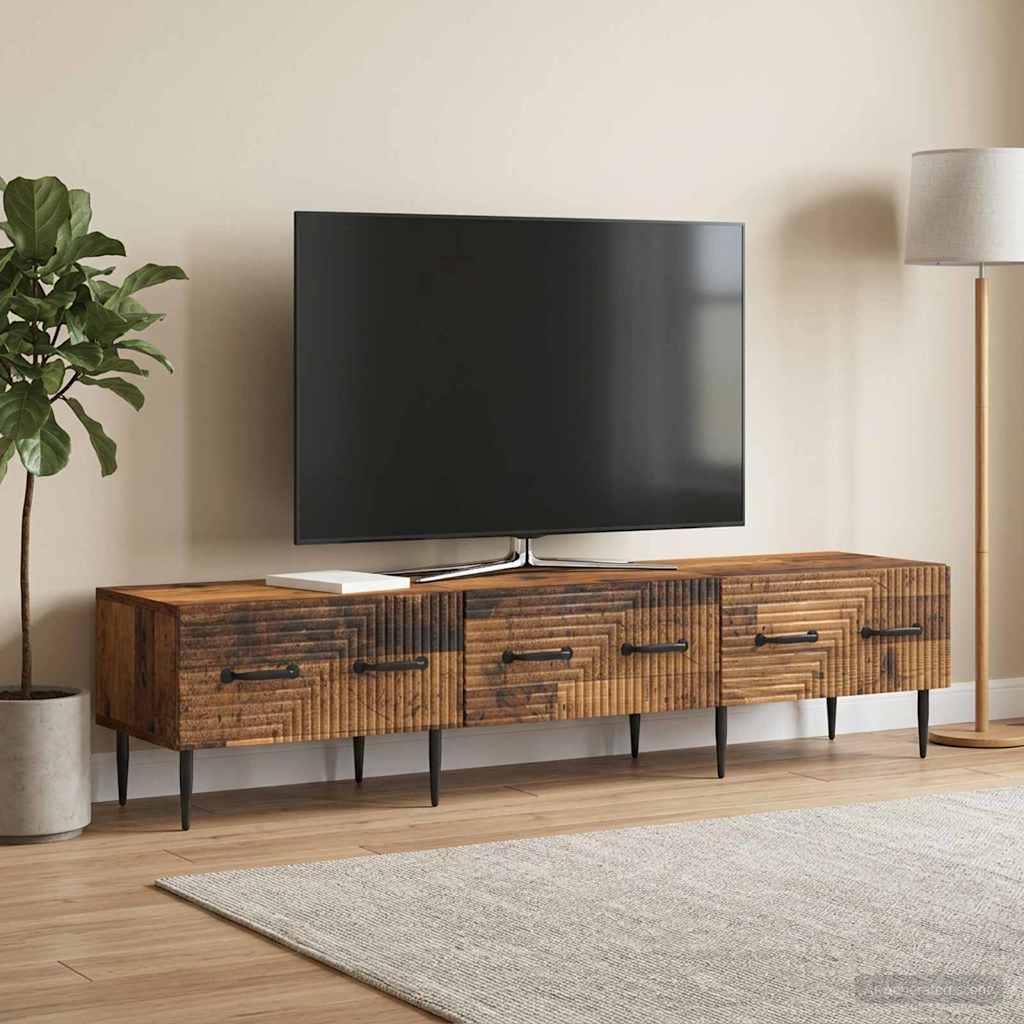 TV-Schränk Altholz 147 x 34,5 x 30 cm Holzwerkstoff