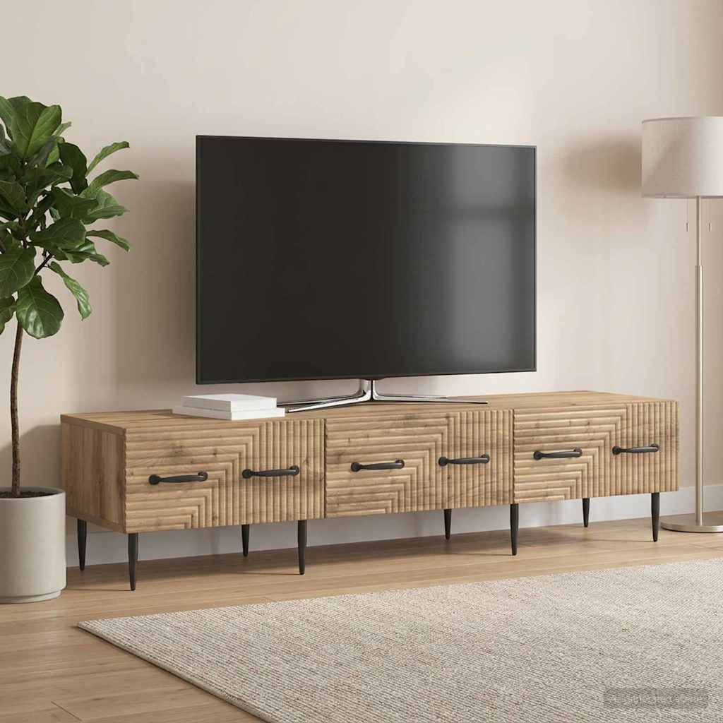 TV-Schränk 147 x 34,5 x 30 cm Artisan-Eiche Holzwerkstoff