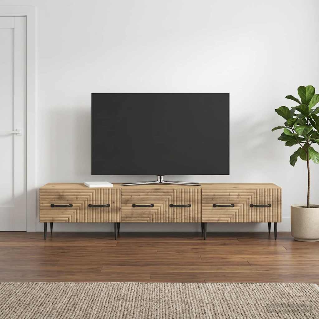 TV-Schränk 147 x 34,5 x 30 cm Artisan-Eiche Holzwerkstoff