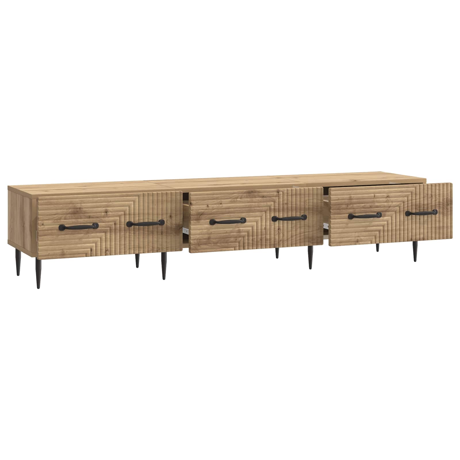 TV-Schränk 147 x 34,5 x 30 cm Artisan-Eiche Holzwerkstoff