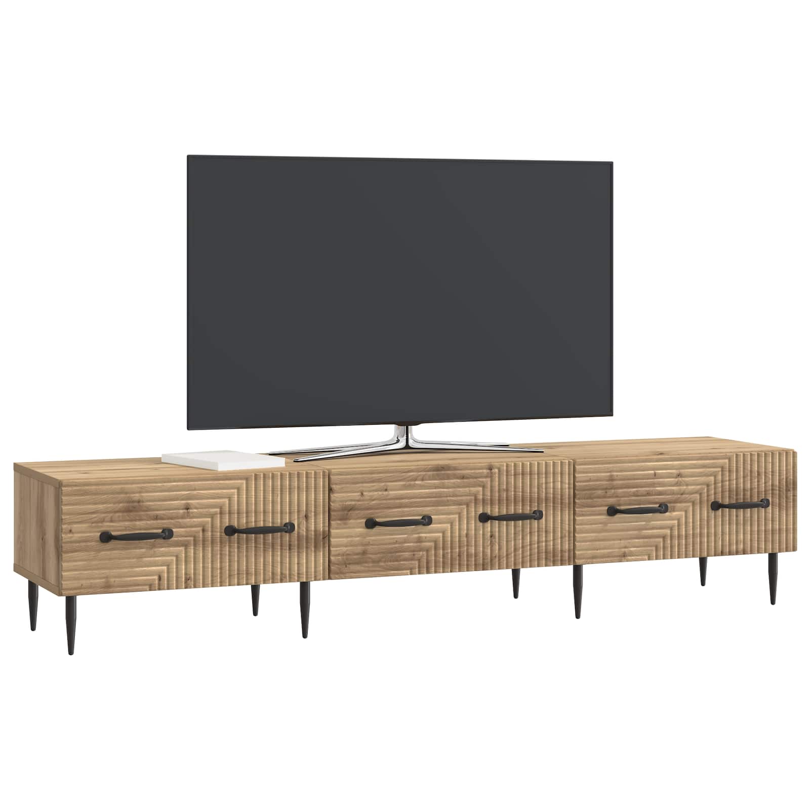 TV-Schränk 147 x 34,5 x 30 cm Artisan-Eiche Holzwerkstoff