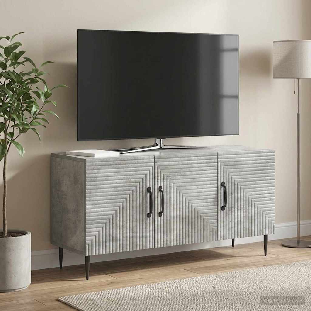 TV-Schränk Betongrau 99 x 34,5 x 50 cm Holzwerkstoff