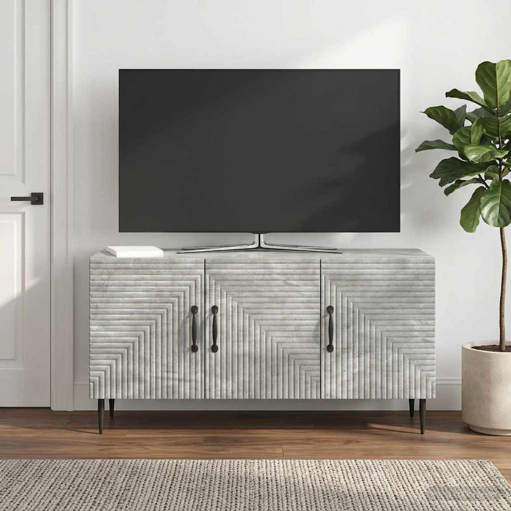 TV-Schränk Betongrau 99 x 34,5 x 50 cm Holzwerkstoff