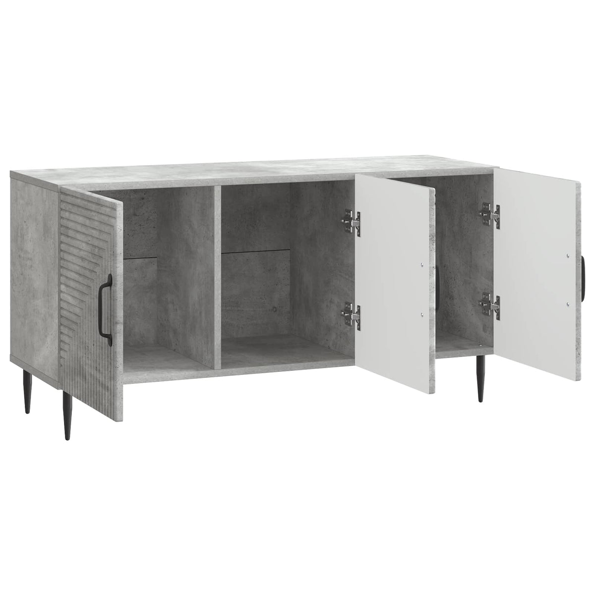 TV-Schränk Betongrau 99 x 34,5 x 50 cm Holzwerkstoff