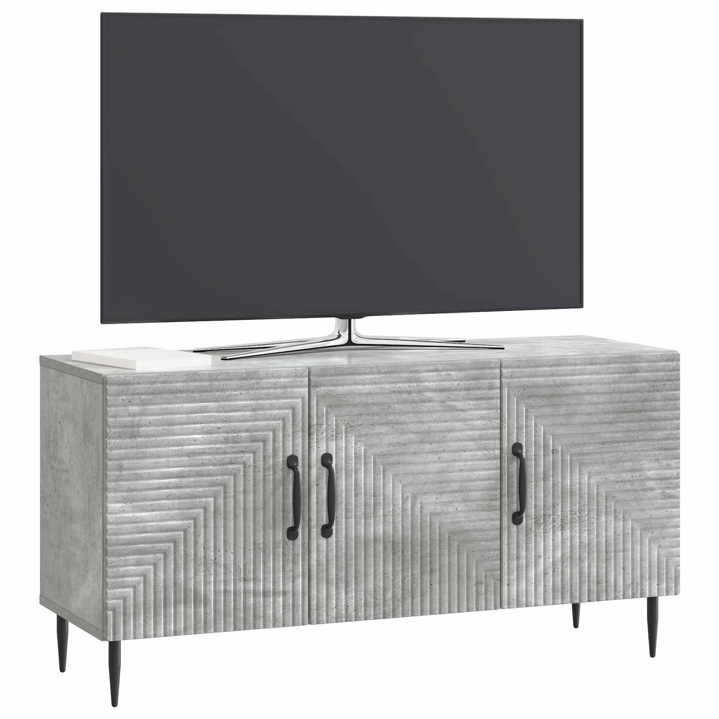 TV-Schränk Betongrau 99 x 34,5 x 50 cm Holzwerkstoff