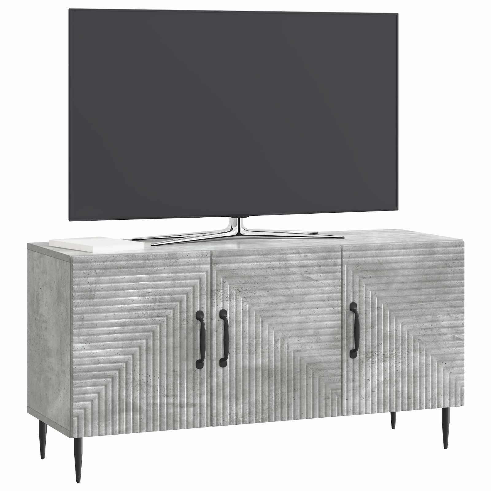 TV-Schränk Betongrau 99 x 34,5 x 50 cm Holzwerkstoff