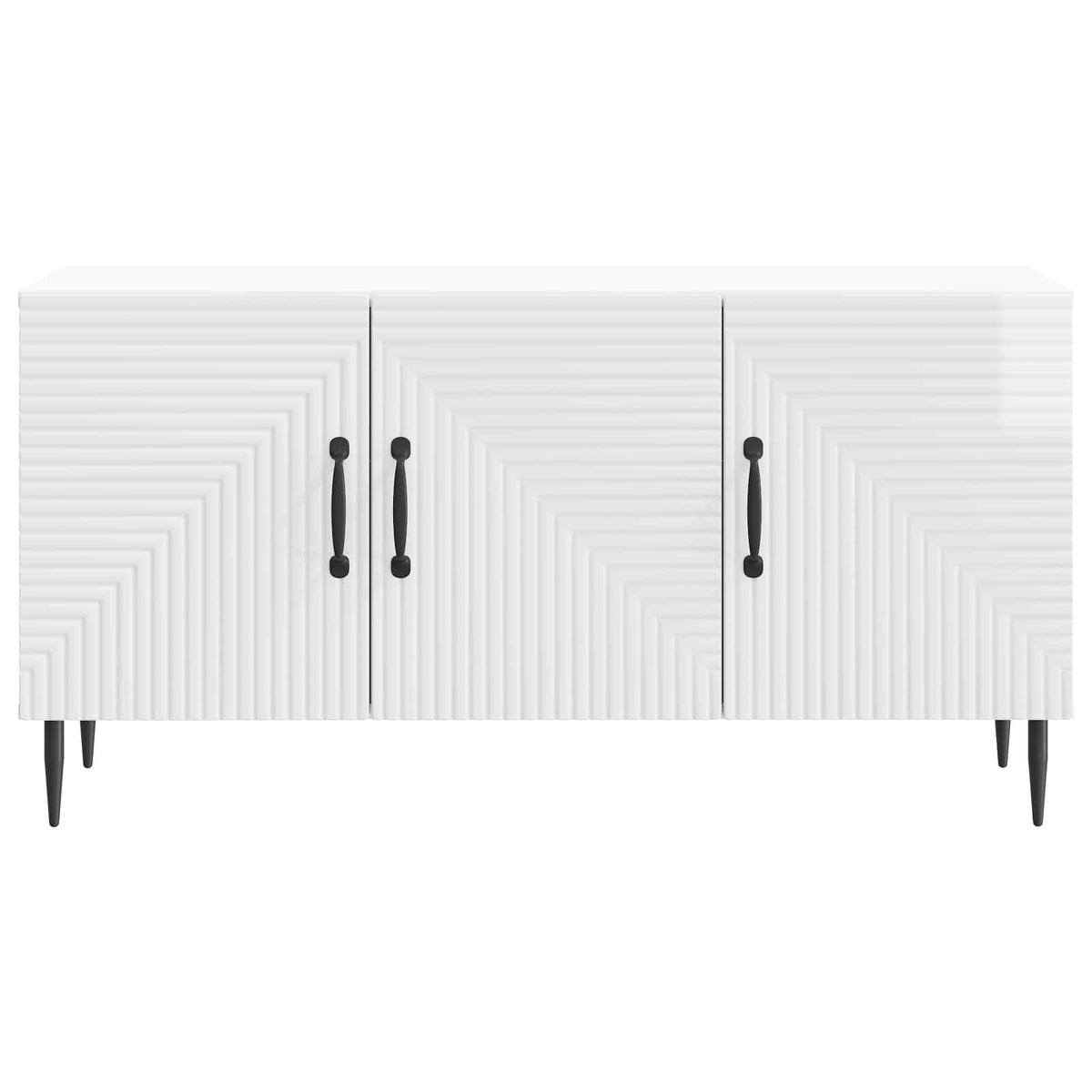 TV-Schränk Hochglanz Weiß 99 x 34,5 x 50 cm Holzwerkstoff