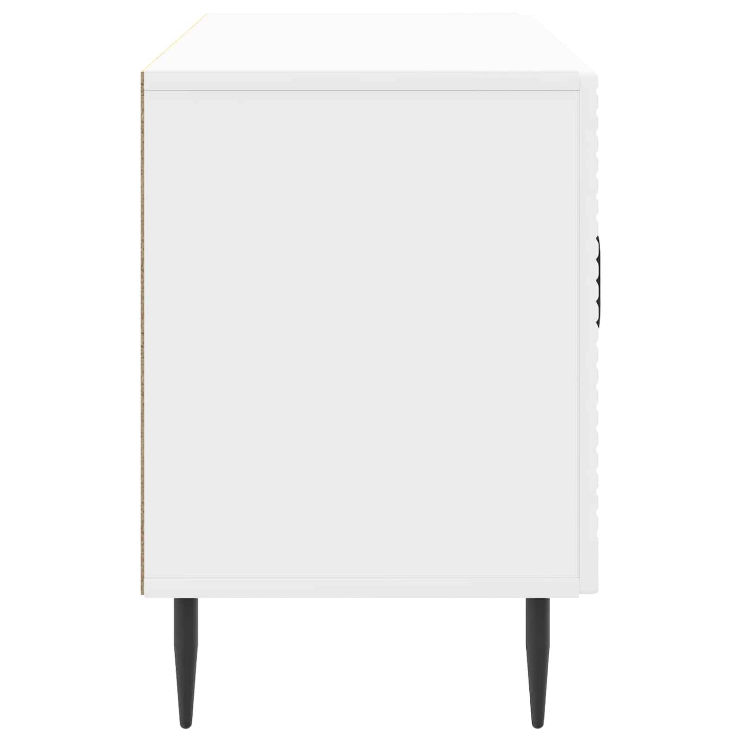 TV-Schränk Hochglanz Weiß 99 x 34,5 x 50 cm Holzwerkstoff