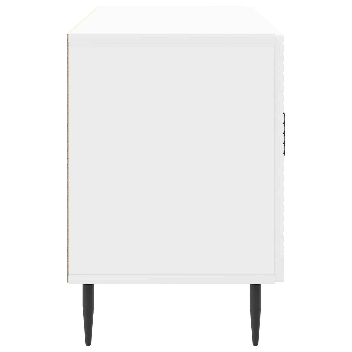 TV-Schränk Hochglanz Weiß 99 x 34,5 x 50 cm Holzwerkstoff
