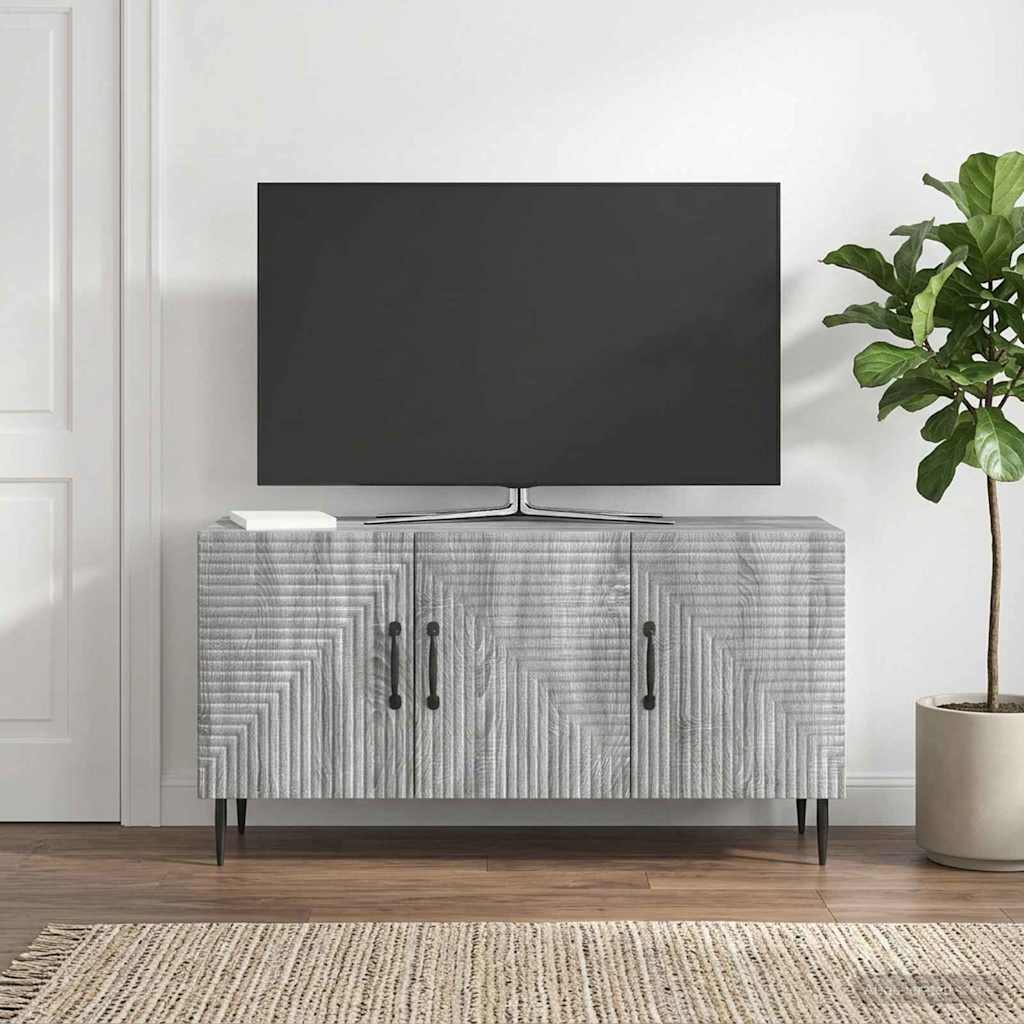 TV-Schränk Graues Sonoma 99 x 34,5 x 50 cm Holzwerkstoff