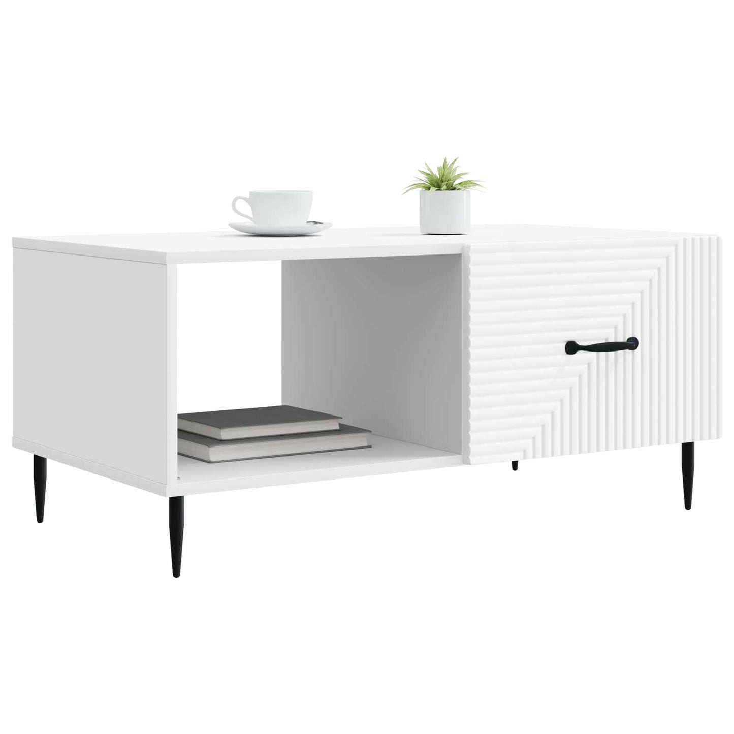 Couchtisch Weiß 90 x 50 x 40 cm Holzwerkstoff