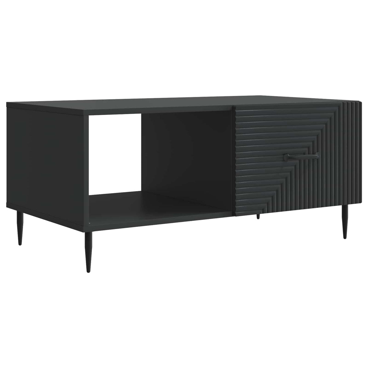 Couchtisch Schwarz 90 x 50 x 40 cm Holzwerkstoff