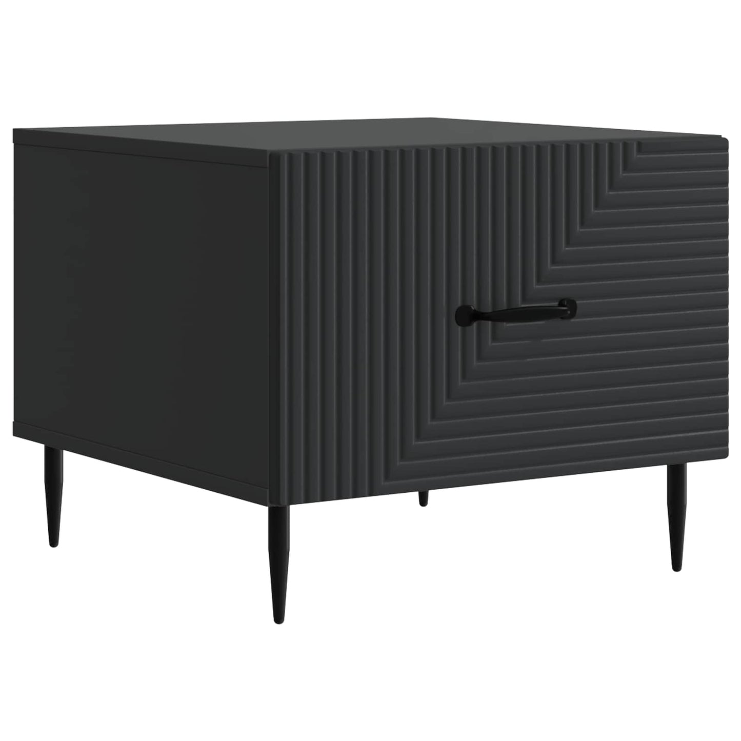 Couchtisch mit Schubladen Schwarz 49 x 50 x 40 cm Holzwerkstoff