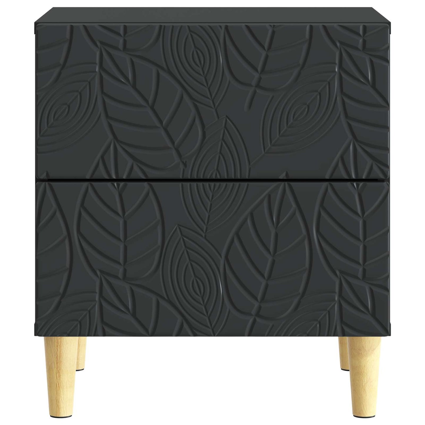 Nachttisch 2 stk. Schwarz 43 x 34,5 x 48 cm Holzwerkstoff