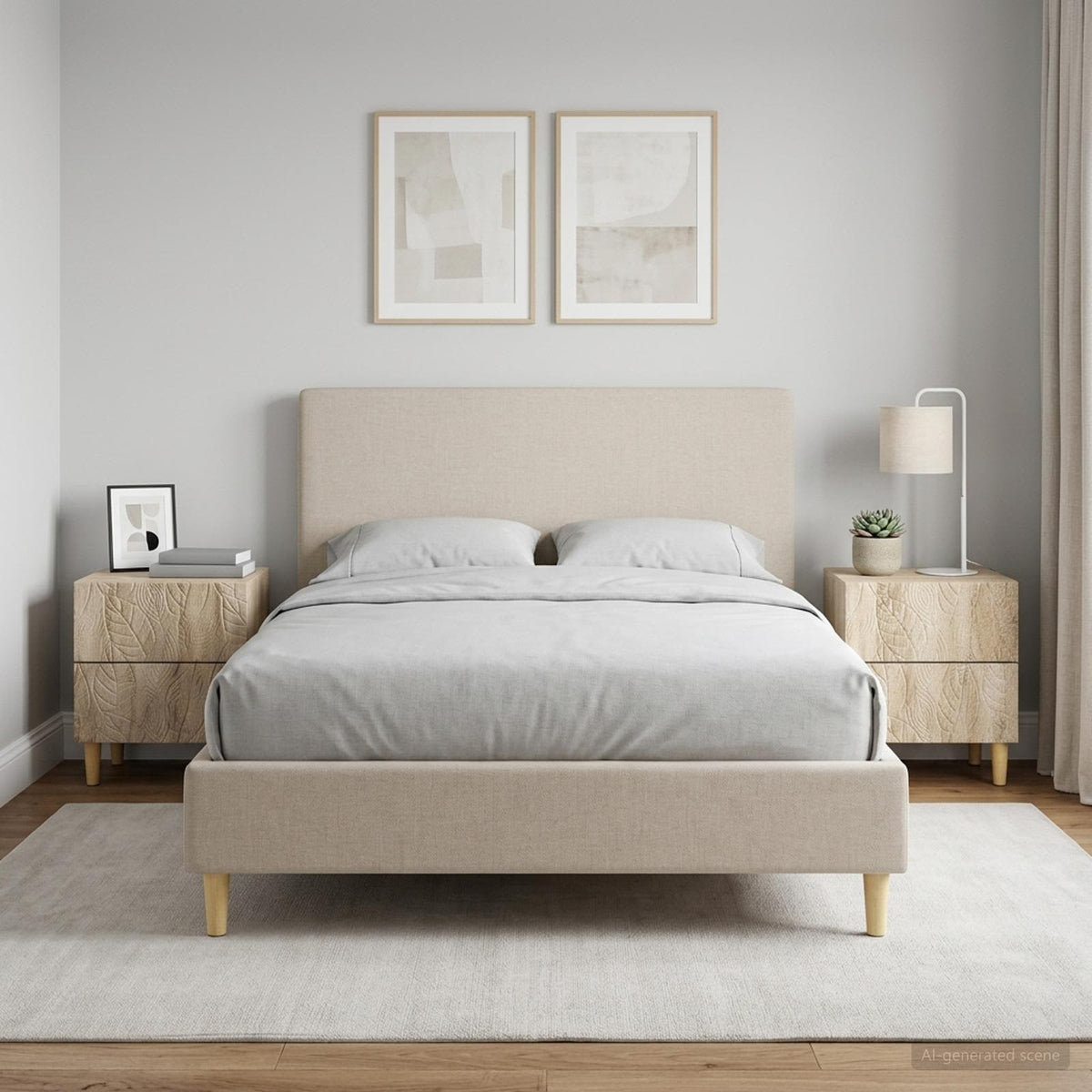 Nachttisch 2 stk. Sonoma-Eiche 43 x 34,5 x 48 cm Holzwerkstoff
