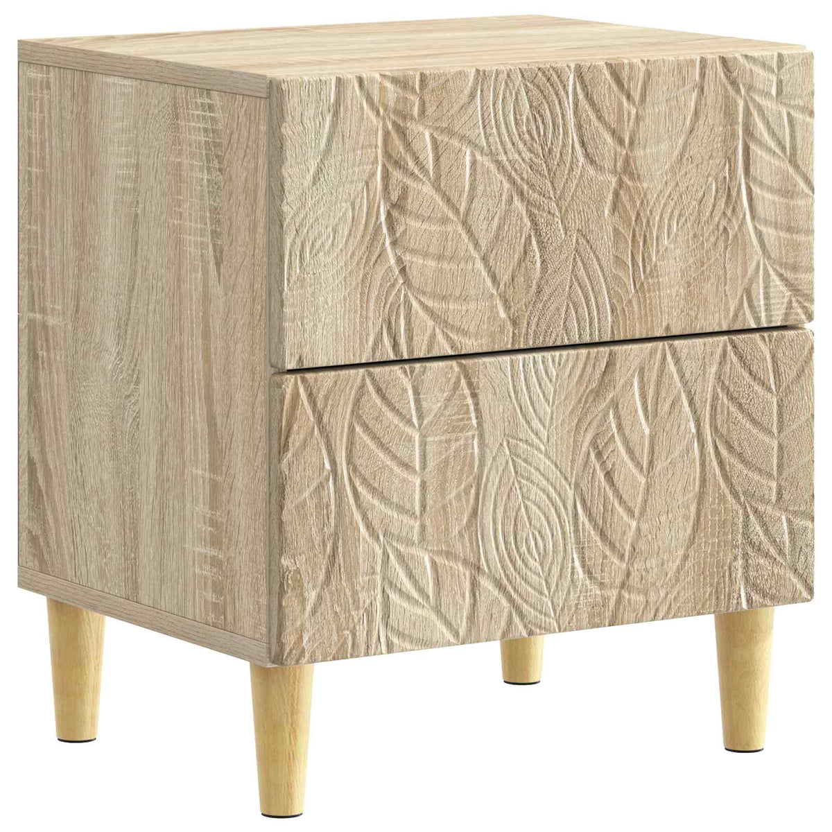Nachttisch 2 stk. Sonoma-Eiche 43 x 34,5 x 48 cm Holzwerkstoff