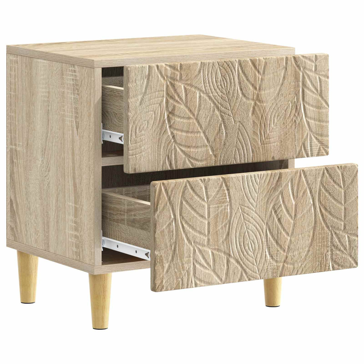 Nachttisch 2 stk. Sonoma-Eiche 43 x 34,5 x 48 cm Holzwerkstoff