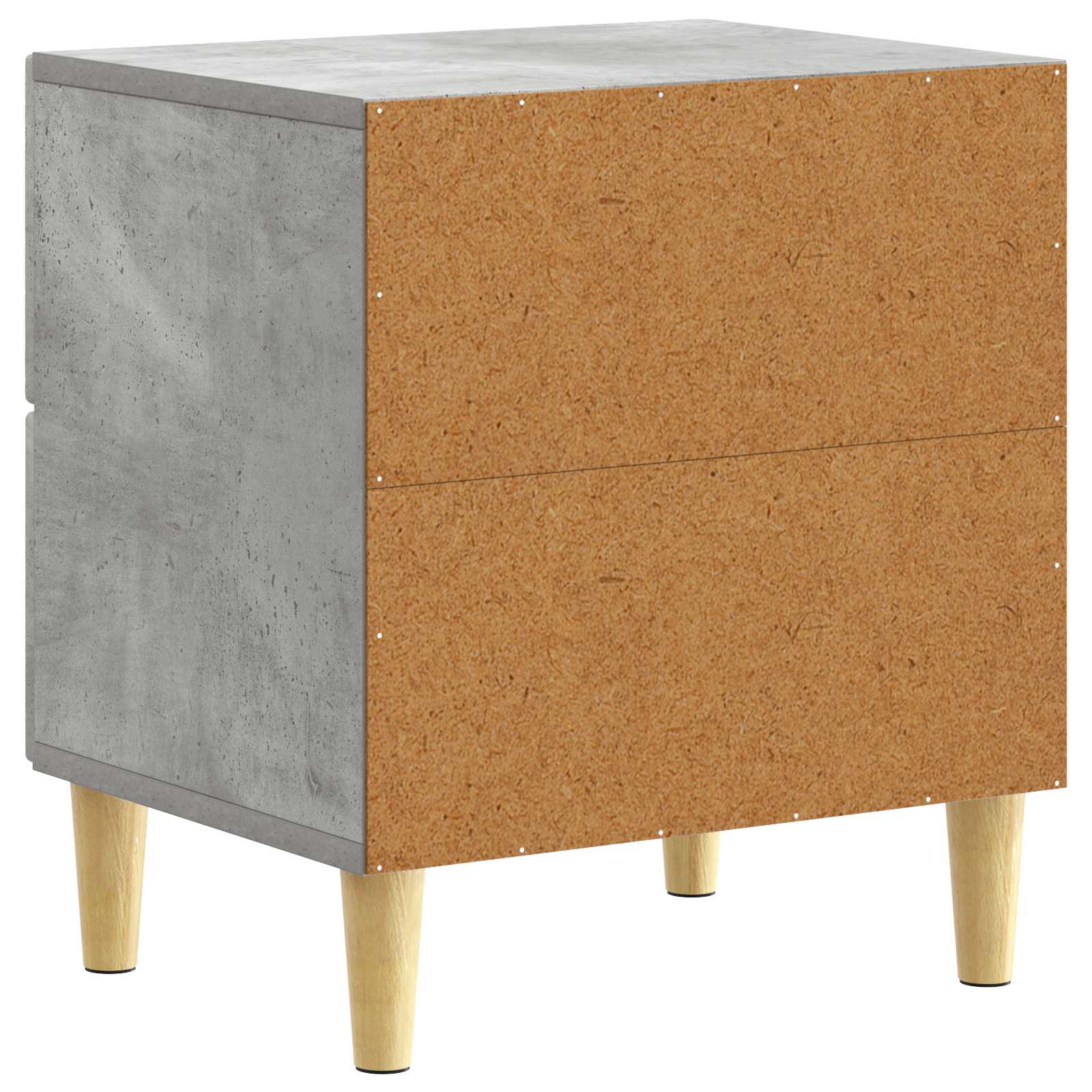 Nachttisch Betongrau 43 x 34,5 x 48 cm Holzwerkstoff