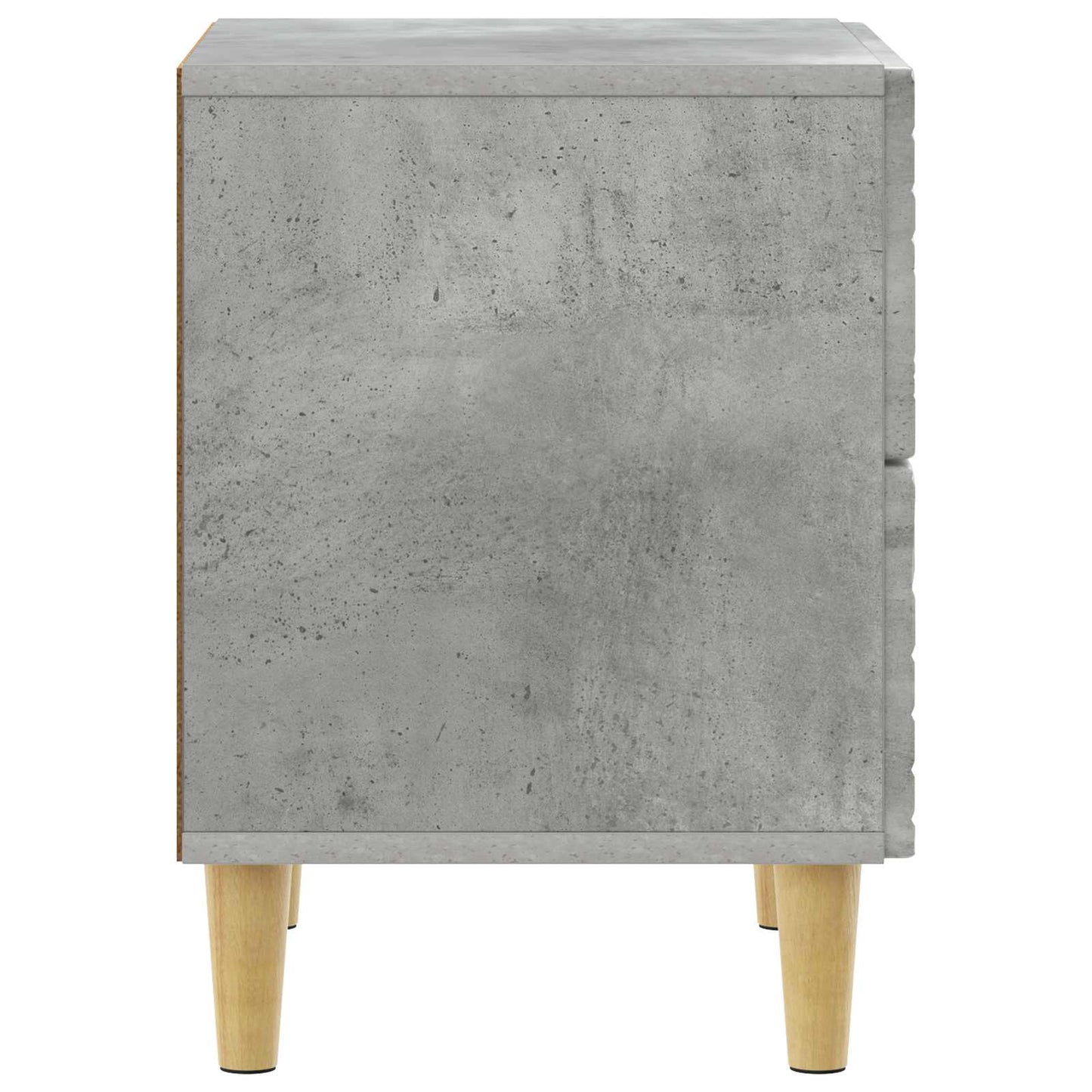Nachttisch Betongrau 43 x 34,5 x 48 cm Holzwerkstoff