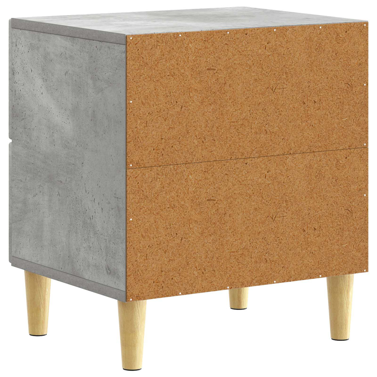 Nachttisch 2 stk. Betongrau 43 x 34,5 x 48 cm Holzwerkstoff
