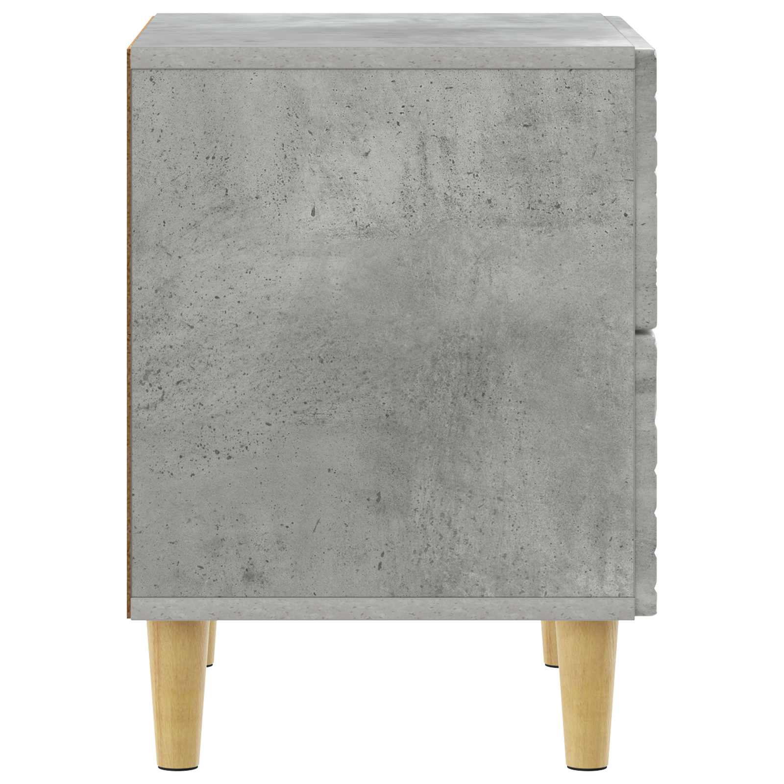 Nachttisch 2 stk. Betongrau 43 x 34,5 x 48 cm Holzwerkstoff