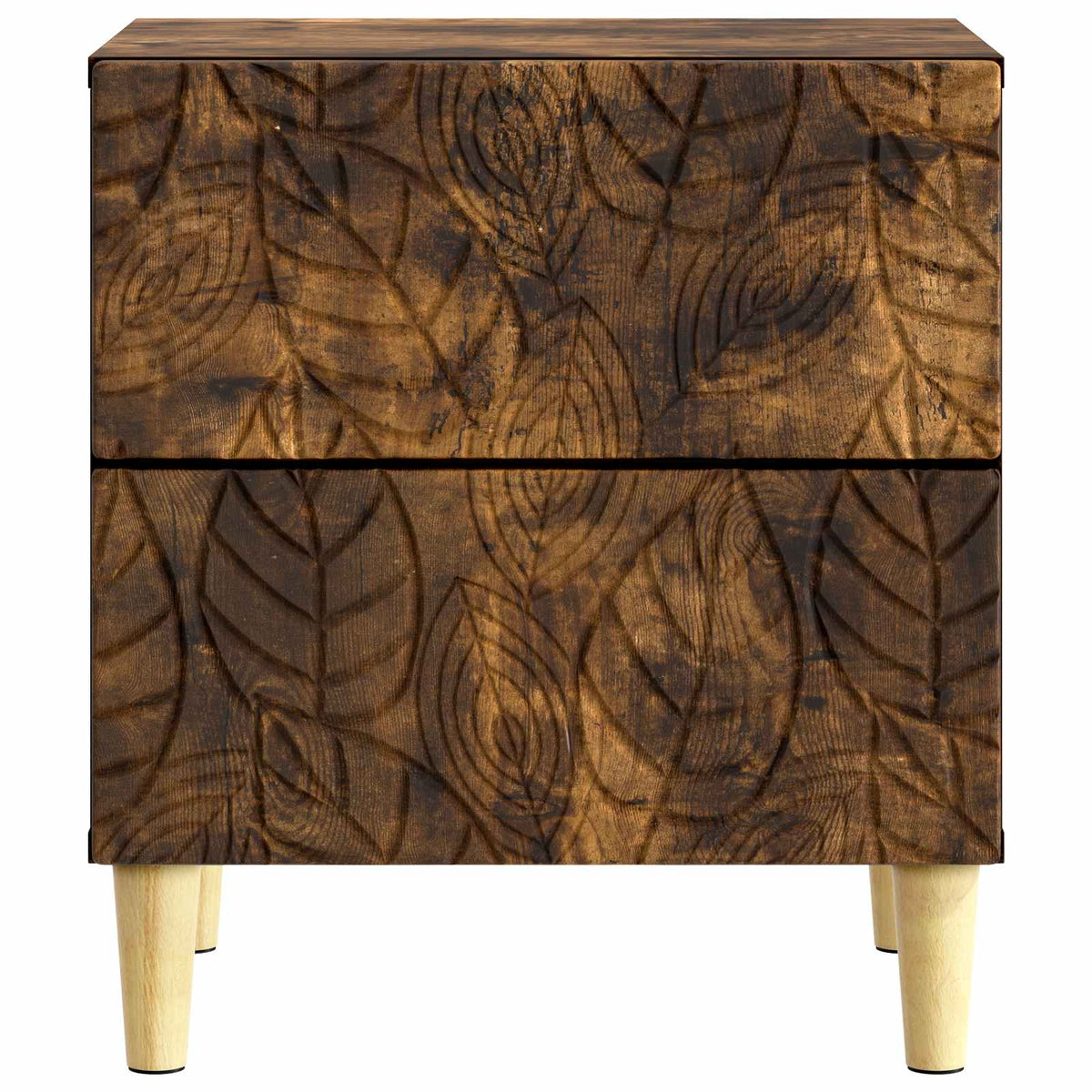 Nachttisch 2 stk. Geräucherte Eiche 43 x 34,5 x 48 cm