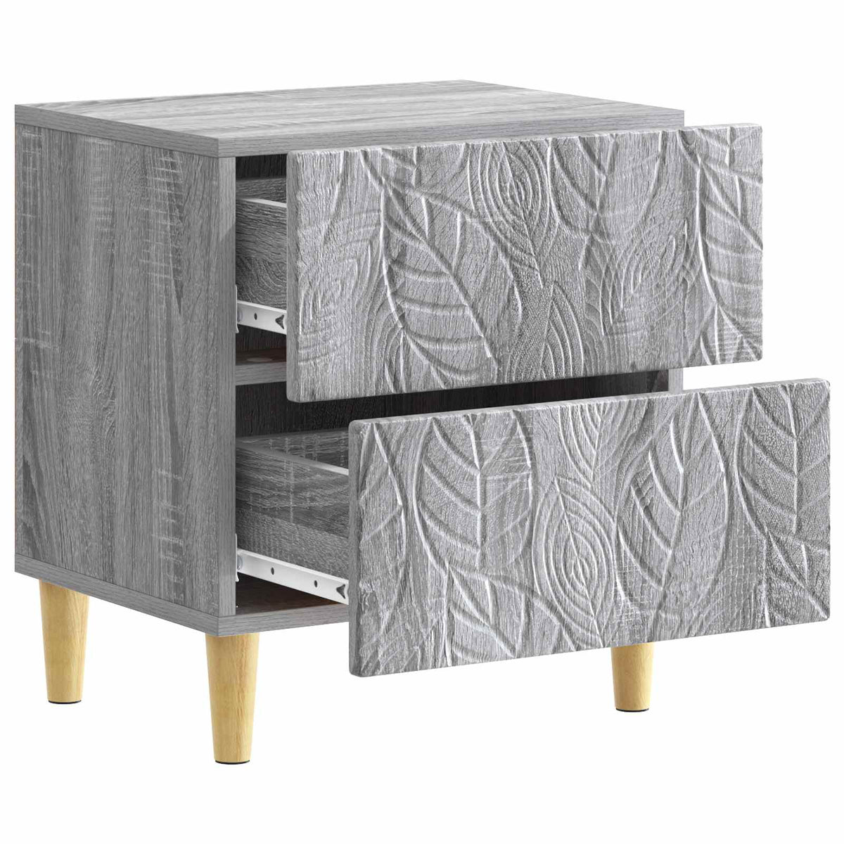 Nachttisch 2 stk. Grau Sonoma 43 x 34,5 x 48 cm Holzwerkstoff