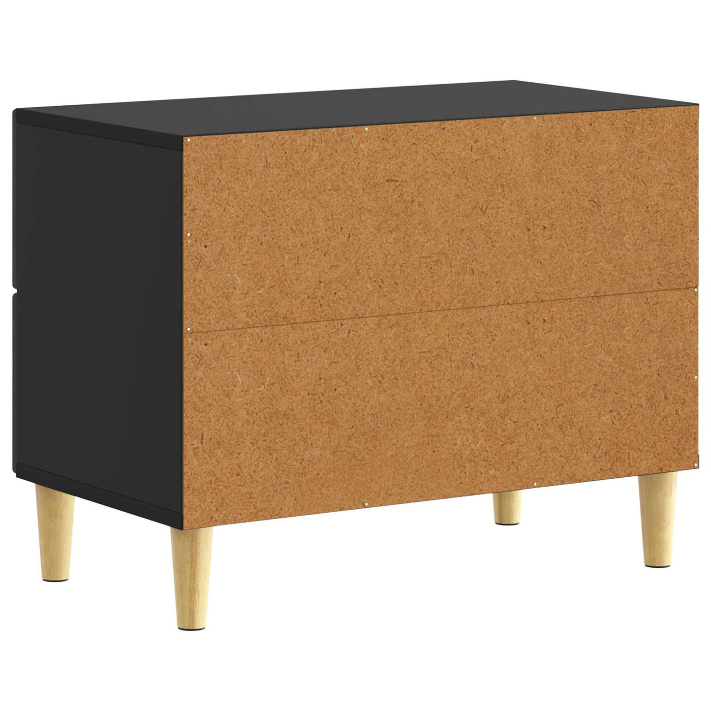 Nachttisch Schwarz 62 x 34,5 x 48 cm Holzwerkstoff