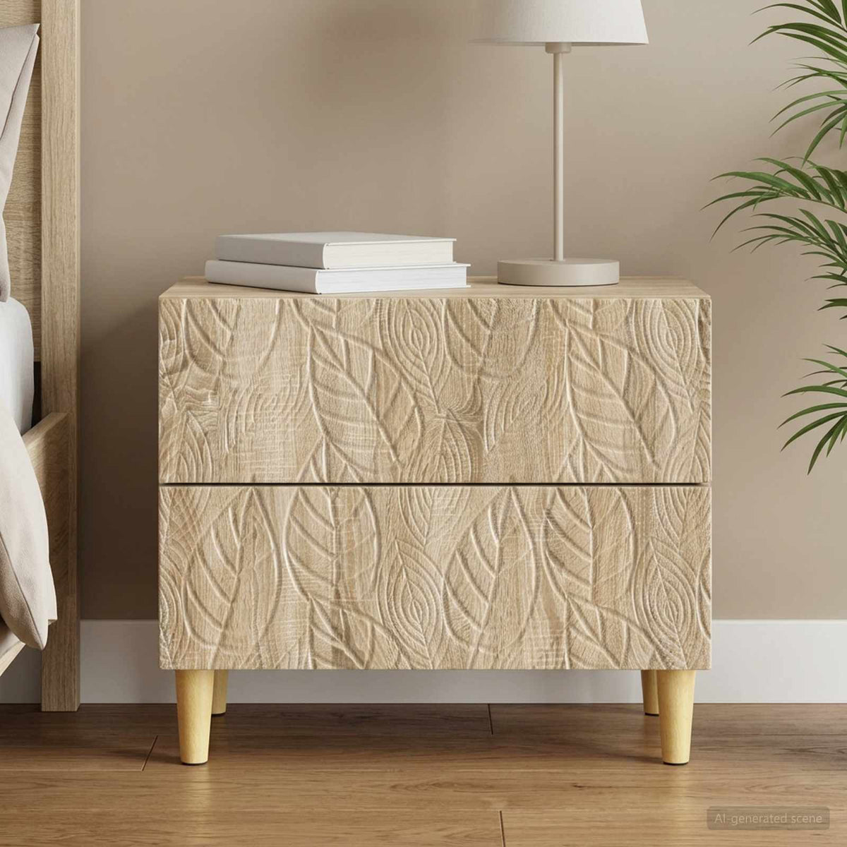 Nachttisch Sonoma-Eiche 62 x 34,5 x 48 cm Holzwerkstoff