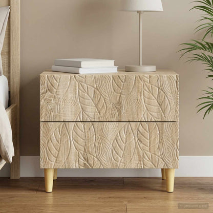 Nachttisch Sonoma-Eiche 62 x 34,5 x 48 cm Holzwerkstoff