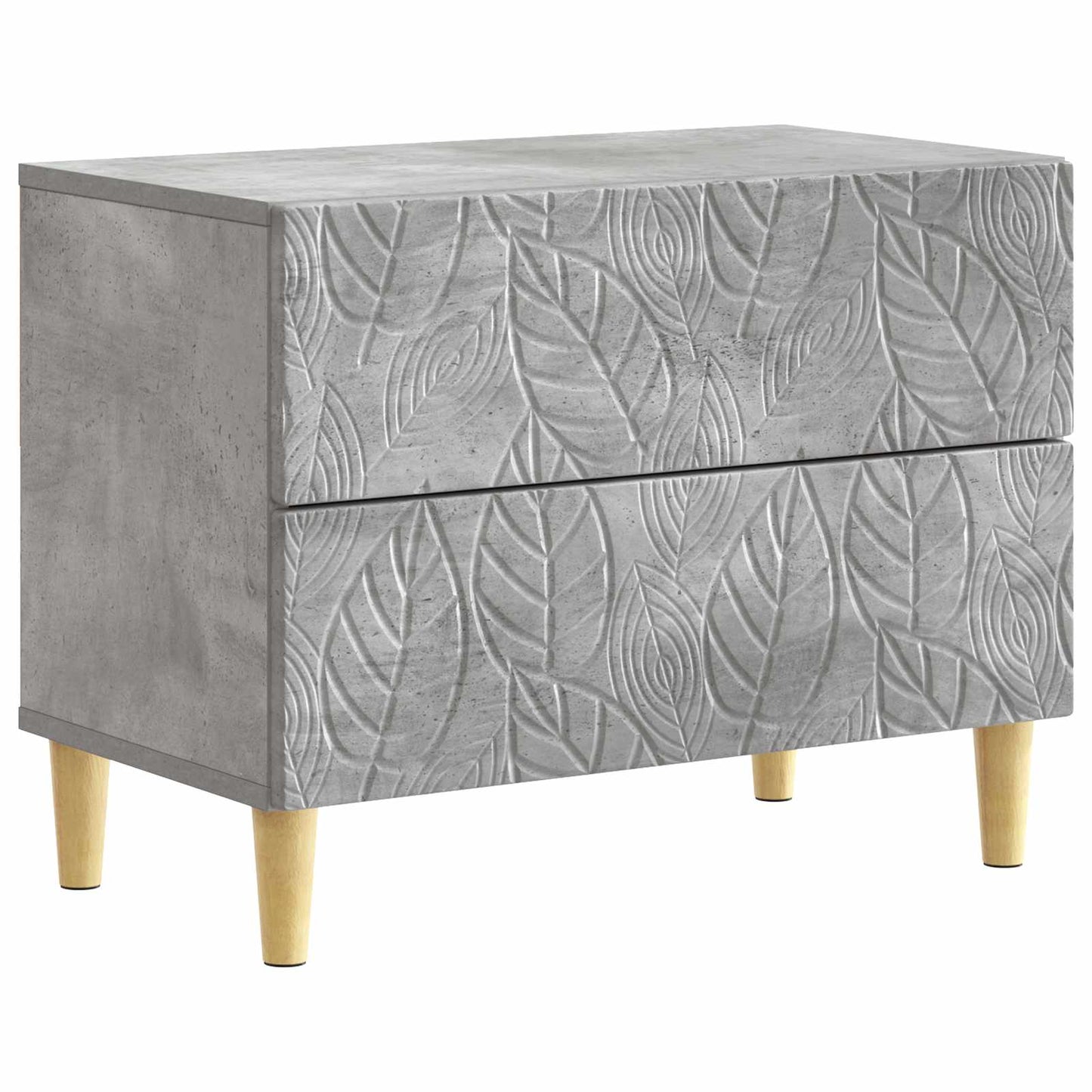 Nachttisch Betongrau 62 x 34,5 x 48 cm Holzwerkstoff