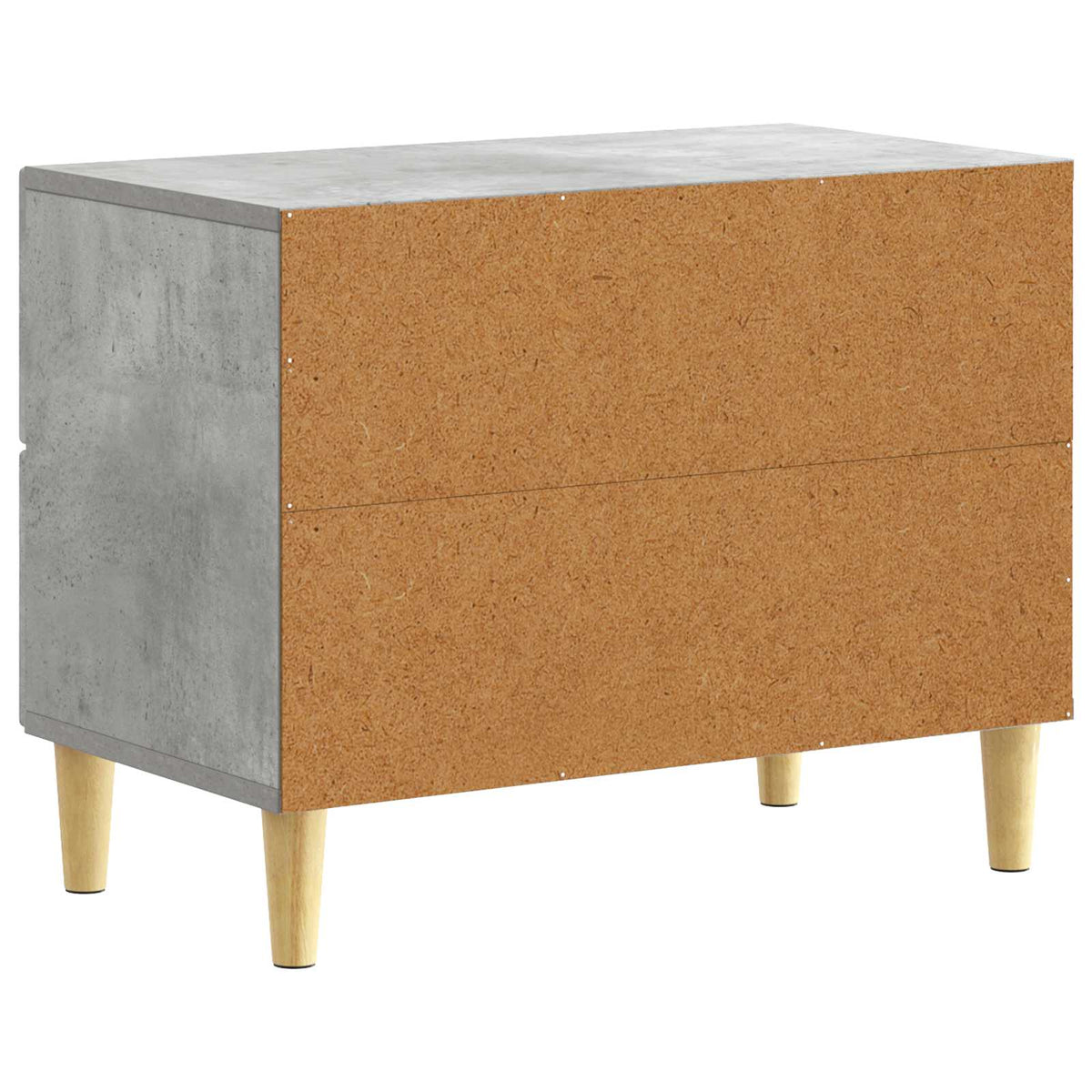 Nachttisch Betongrau 62 x 34,5 x 48 cm Holzwerkstoff