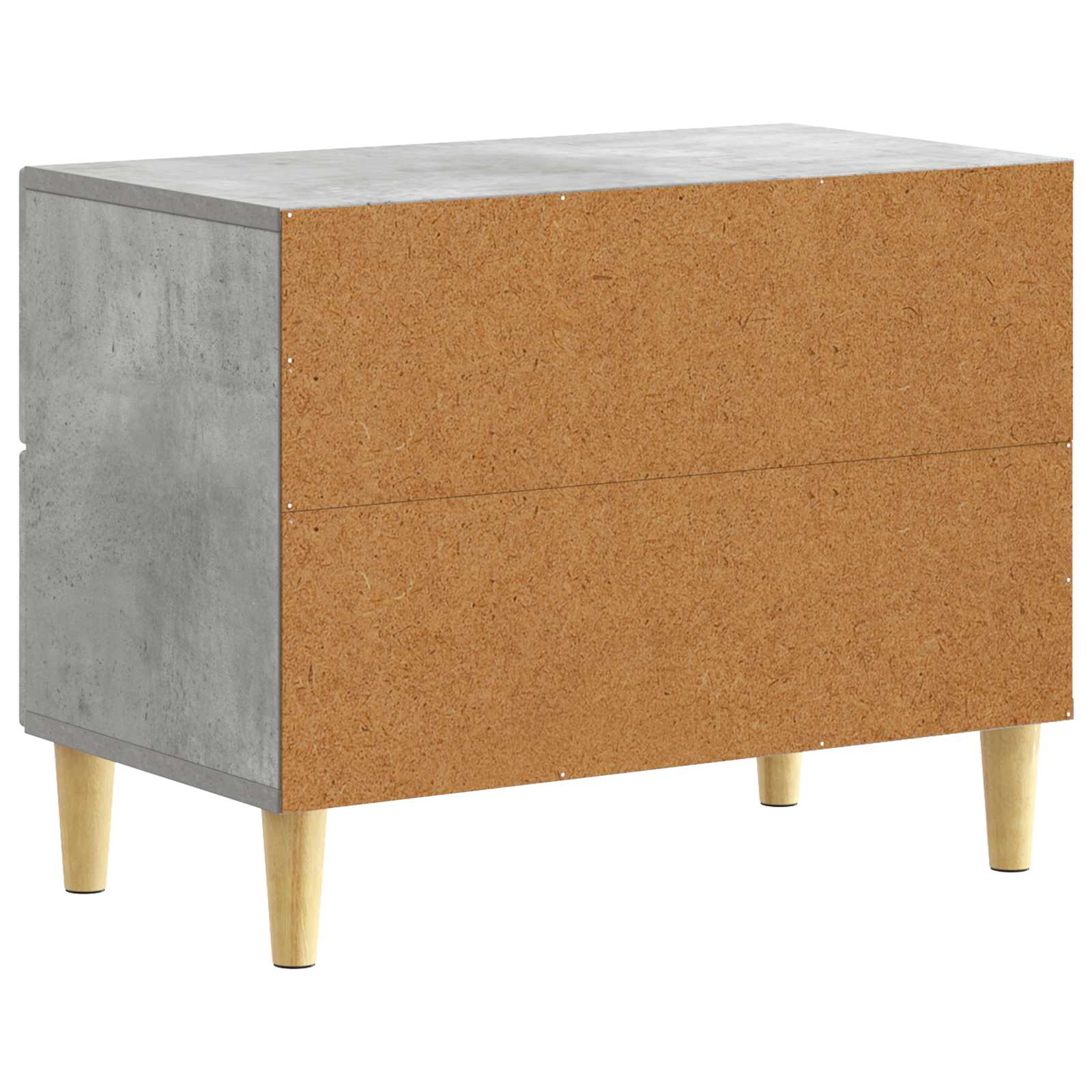 Nachttisch Betongrau 62 x 34,5 x 48 cm Holzwerkstoff