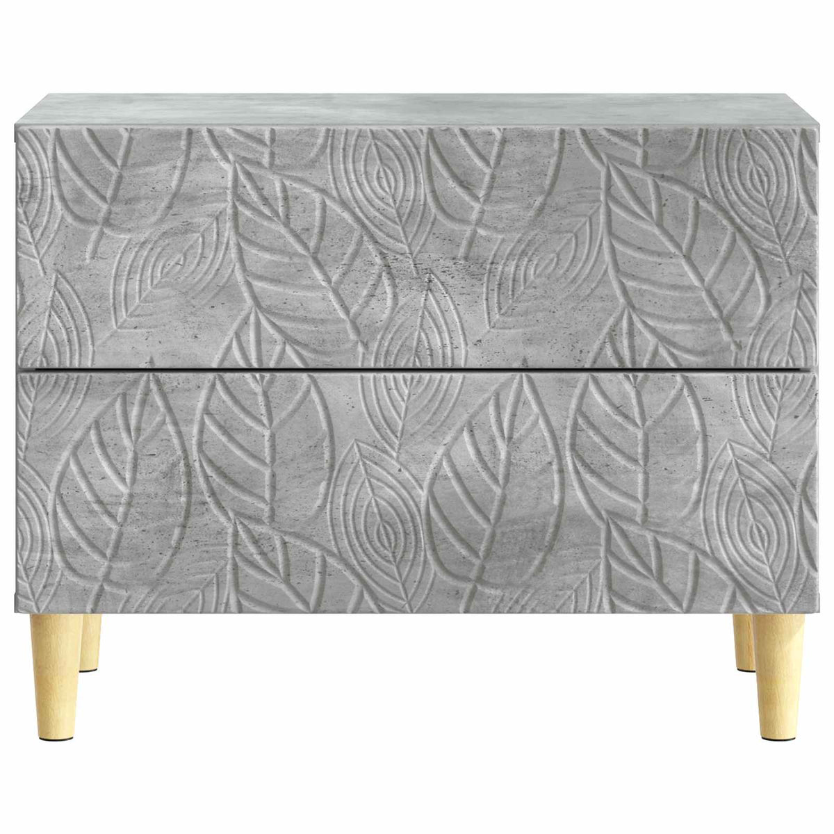 Nachttisch Betongrau 62 x 34,5 x 48 cm Holzwerkstoff