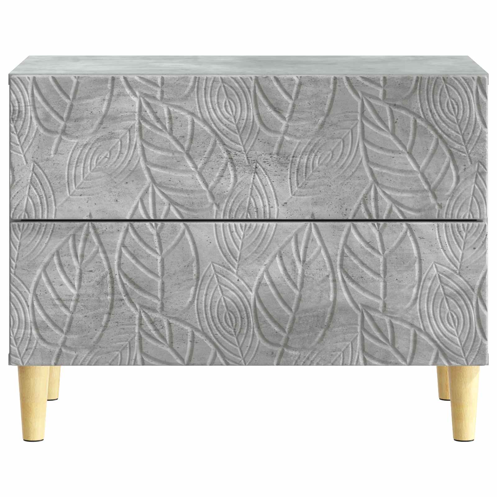 Nachttisch Betongrau 62 x 34,5 x 48 cm Holzwerkstoff