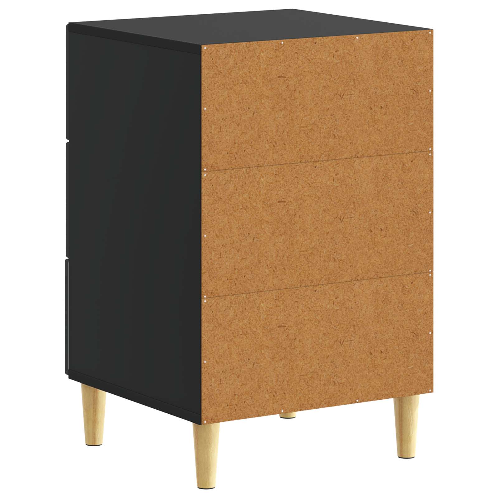 Nachttisch Schwarz 43 x 39,5 x 66,5 cm Holzwerkstoff