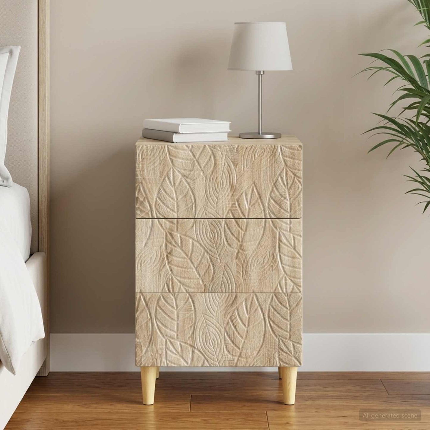 Nachttisch Sonoma-Eiche 43 x 39,5 x 66,5 cm Holzwerkstoff