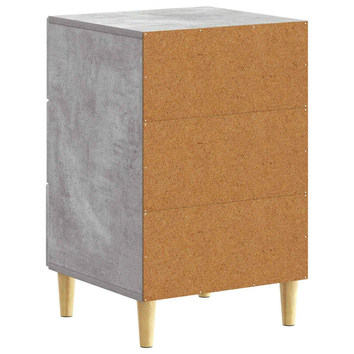 Nachttisch Betongrau 43 x 39,5 x 66,5 cm Holzwerkstoff