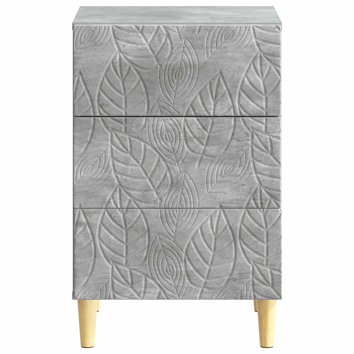 Nachttisch Betongrau 43 x 39,5 x 66,5 cm Holzwerkstoff