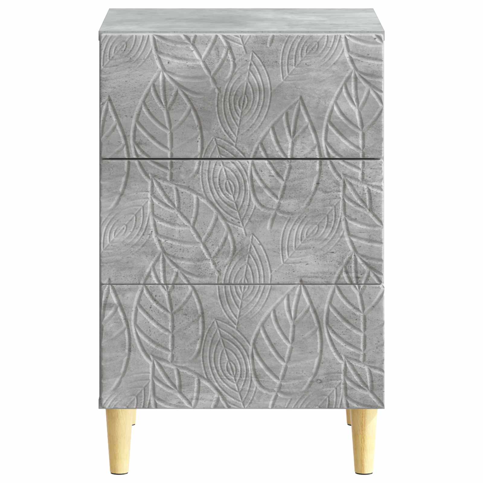 Nachttisch Betongrau 43 x 39,5 x 66,5 cm Holzwerkstoff