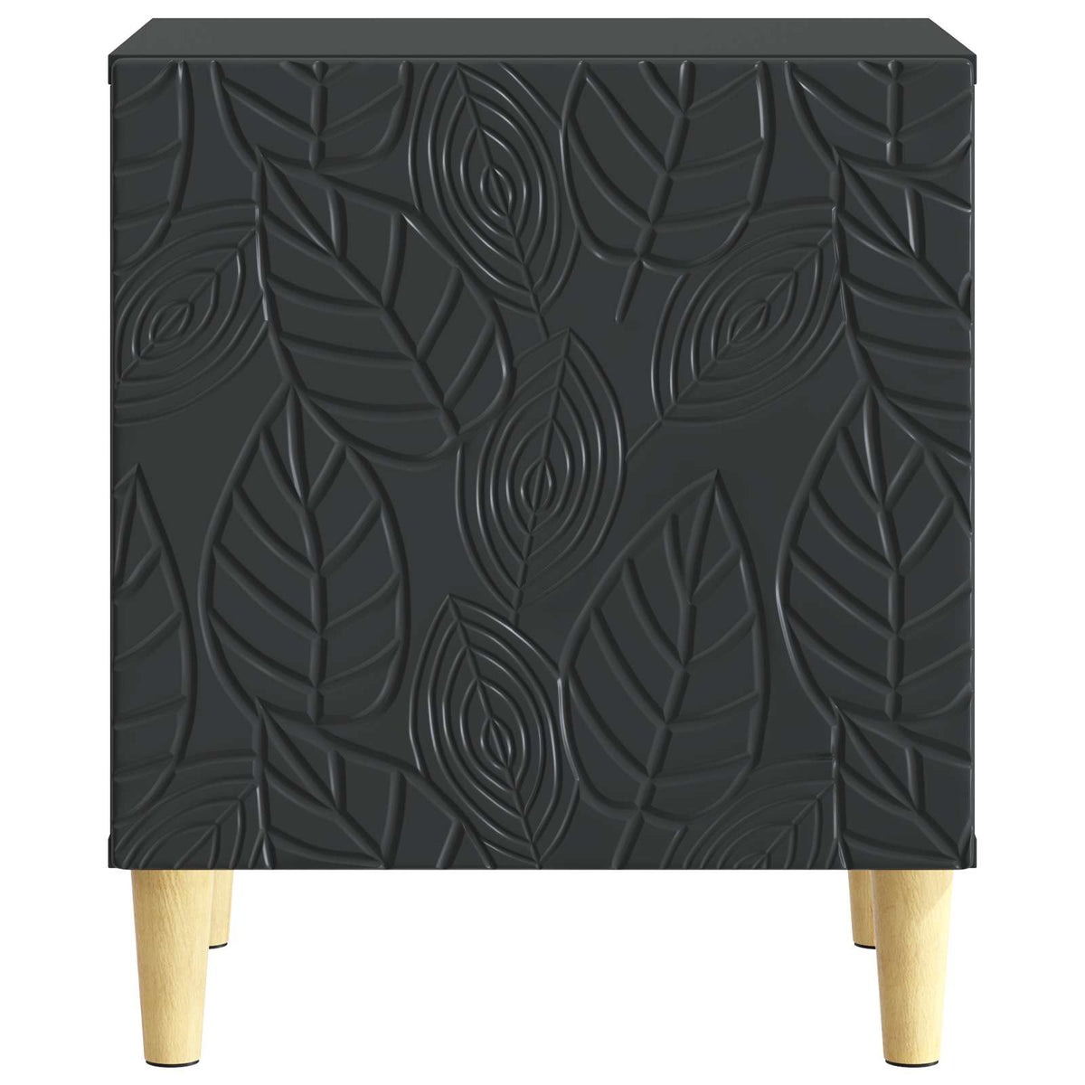 Nachttisch Schwarz 43 x 34,5 x 50 cm Holzwerkstoff